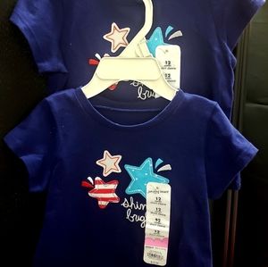 2 Tees - Shining Bright - Girls sz 12-month
